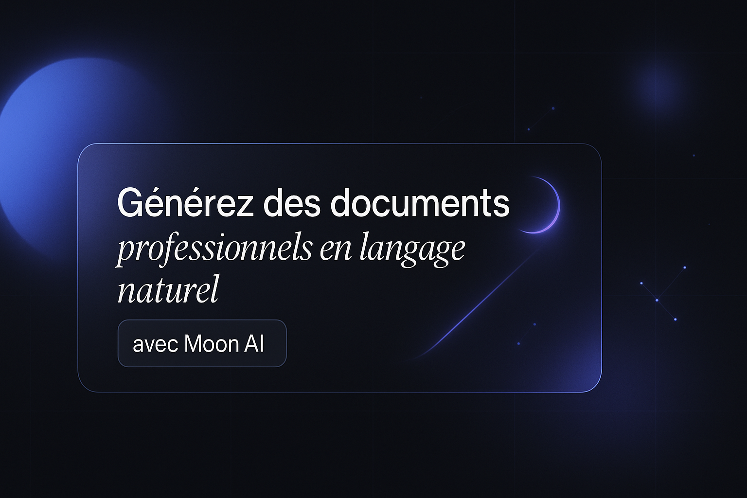 Génération de documents : 9 formats, zéro template